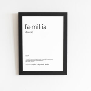 Diccionario familia